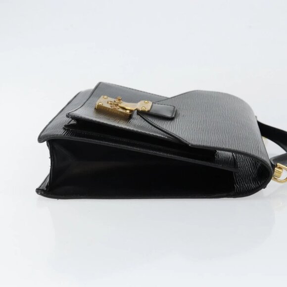 LOUIS VUITTON Epi Monceau 28 Hand Bag Black - Picture 4 of 15